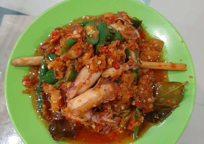 Cumi Asin Balado Cabe ijo