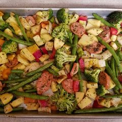 A picture of Sausage & Veggies aka Farmers Jambalaya.