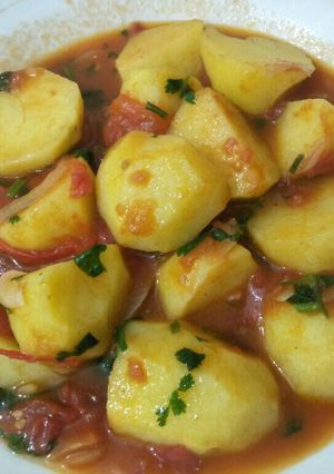 A picture of Stewed potatoes.