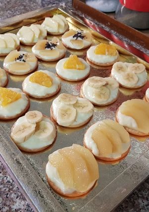 صورة لوصفة صابلي بالكريمة والفواكه