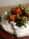 🍓Meringue Fraise Chantilly Coco Vanille