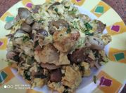 A picture of sweet potato omelette