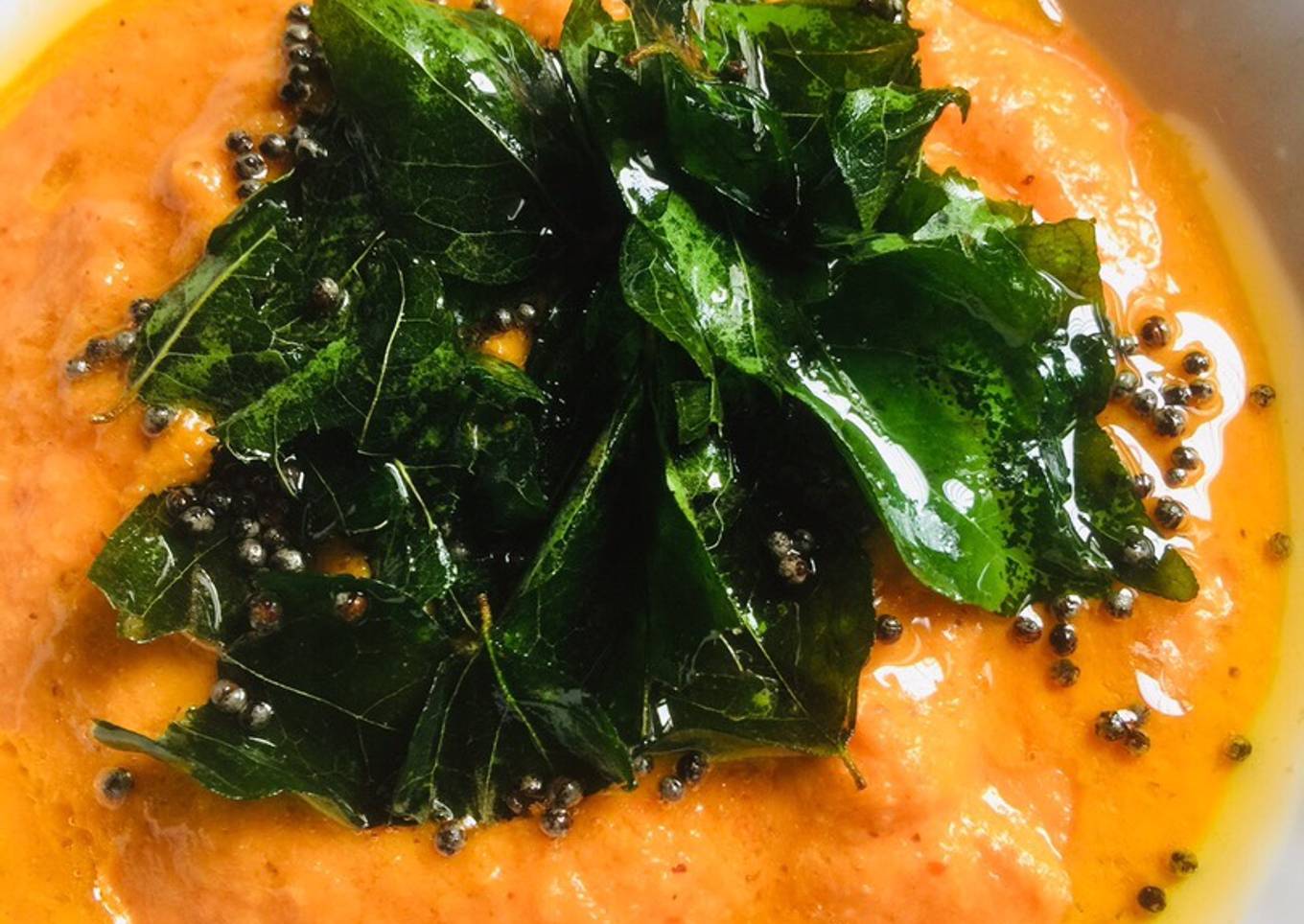 Coconut tomatoes chutney