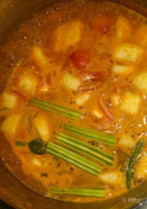 A picture of Sambar curry.