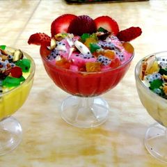 Falooda Shrikhand in 3 Flavours A picture of Falooda Shrikhand in 3 Flavours .