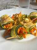 Rollitos de calabacín y pollo