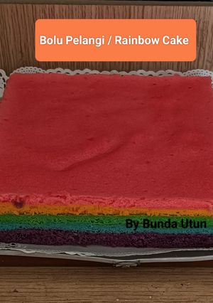 Foto resep Bolu Pelangi / Rainbow Cake