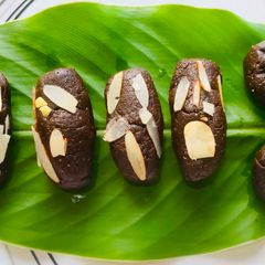 Jaggery & Cocoa Mithai & Pedha A picture of Jaggery & Cocoa Mithai & Pedha.