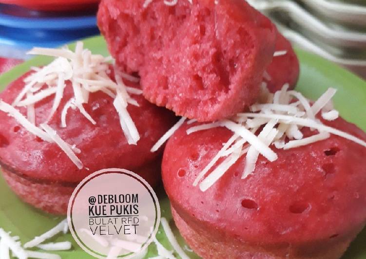 Resep 323. Kue Pukis Bulat Red Velvet Anti Gagal