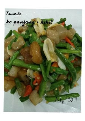 Foto resep Tumis kacang panjang + kikil