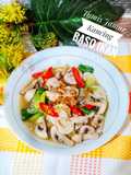 Tumis Jamur 🍄 Kancing Baso Ikan