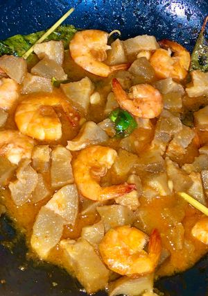 Foto resep Oseng Udang Kikil Pedas 🍤🌶️