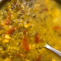 Veg and Bajra khichri A picture of Veg and Bajra khichri.