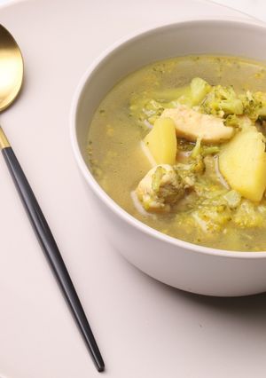 صورة لوصفة شوربة الدجاج والخضار