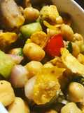 Chick Pea and Cornflakes Chaat