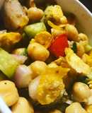 Chick Pea and Cornflakes Chaat