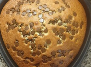 Foto principal de Bizcocho de leche de avena con chips de chocolate 🍪 sin lactosa