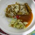 Mpasi Omelet nasi daging dan saus tomat (11m)