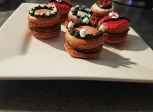 Una foto de Macarons navideños🎄