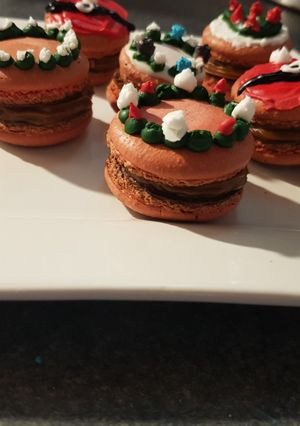 Una foto de Macarons navideños🎄