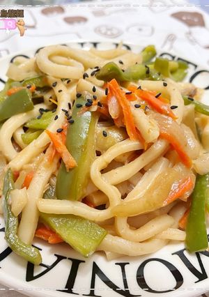 蠔油炒烏龍麵 的食譜成品照片