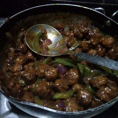 Soya chilli A picture of Soya chilli.