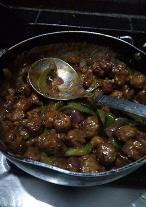 A picture of Soya chilli.