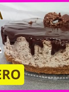 Una foto de Tarta de Ferrero rocher con chocolate