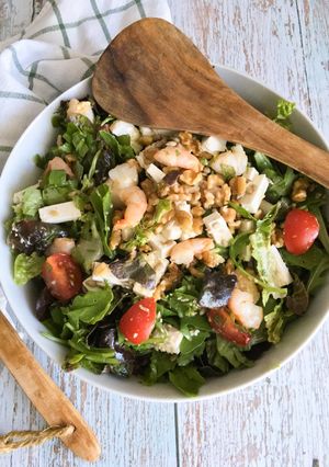 Foto de Salada de Camarão, Alface e Feta