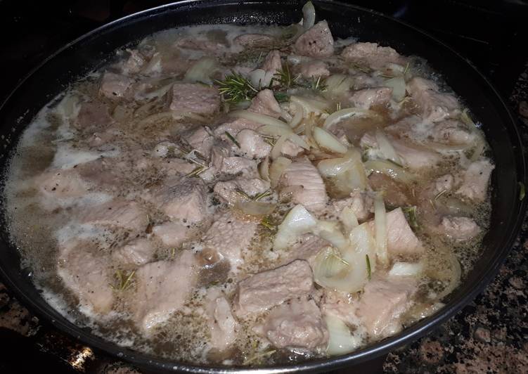 Secreto ibérico con romero y miel