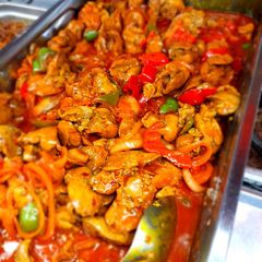 A picture of Peri Peri chicken livers.