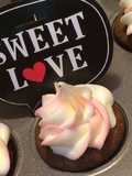 Mini Cupcakes de chocolate y Crema de queso