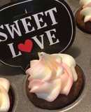 Mini Cupcakes de chocolate y Crema de queso