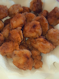 A picture of Chicken nuggets.