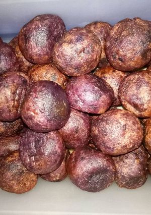 Foto resep Bola bola ubi ungu goreng