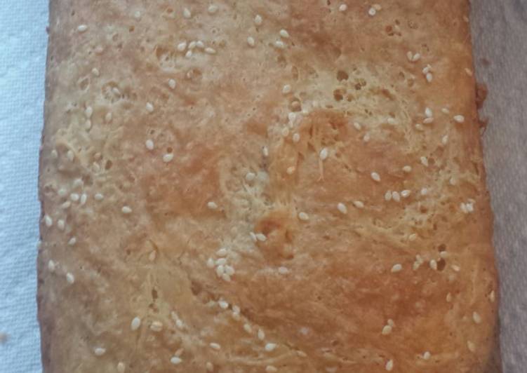 How to Prepare Homemade White bread w/ sesame seeds