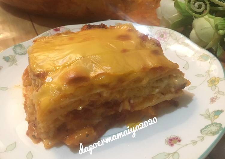 Cara termudah untuk Musim Dingin Untuk Mencoba Di RumahLasagna with bechamel sauce