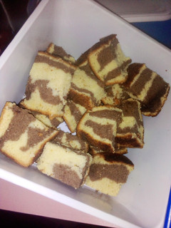 A picture of Zebra cake.