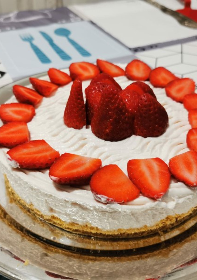 Foto di Torta fredda allo yogurt 🍓🍰
