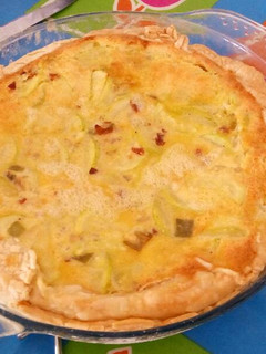 Una foto de Tarta salada de calabacín