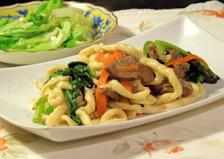 芥蘭牛肉炒麵