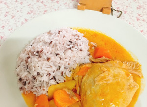 รูปของ ข้าวสตูว์ไก่ (หม้ออัดแรงดัน)