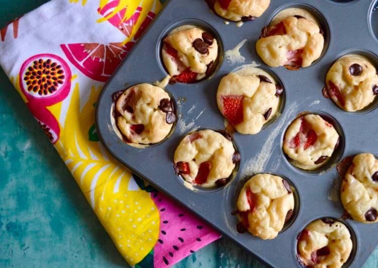 Easiest Way to Prepare Ultimate Strawberry Choc Chip Mini Pancake Muffins