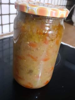 Φωτογραφία της συνταγής Σάλτσα ντομάτας με μελιτζάνα και πιπεριές