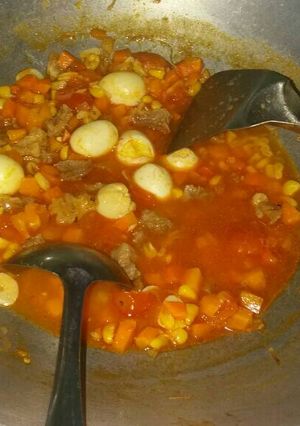 Foto resep Tumis jagung wortel ala" 😃