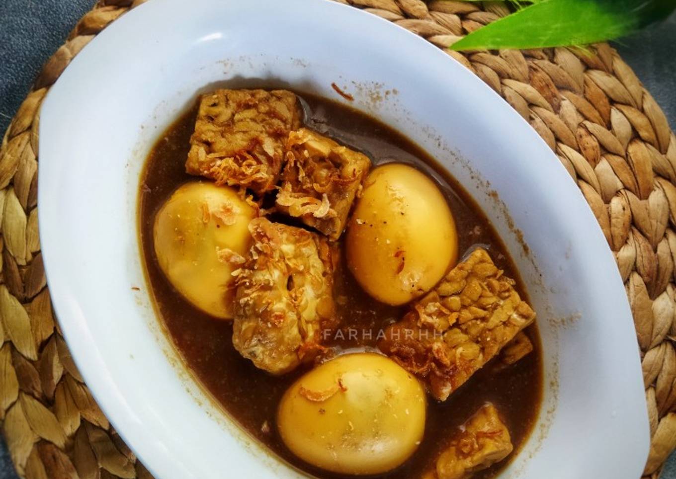 Semur Tempe Telur