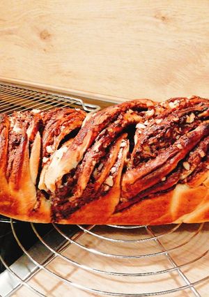 Nutellás-diós kalács recept fotója