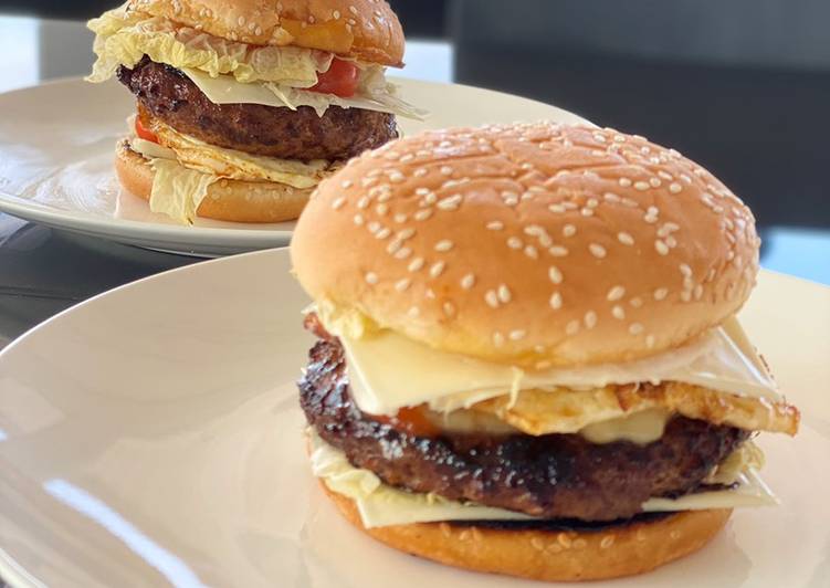 Burger buat sarapan