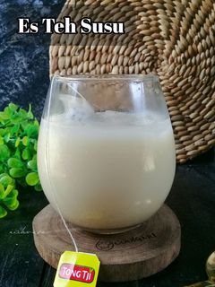 Foto resep Es teh susu