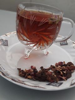 عکسی از دستور دمنوش به، بهارنارنج و گل محمدی